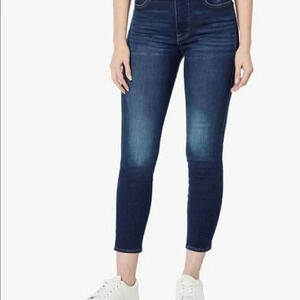 J Crew uni fit high rise skinny jeans size 4 (30-32) in dark blue wash